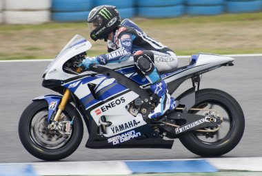 Ben Spies in IRTA Jerez 2012 clipart