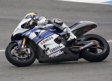 Jorge Lorenzo in IRTA Jerez 2012 clipart