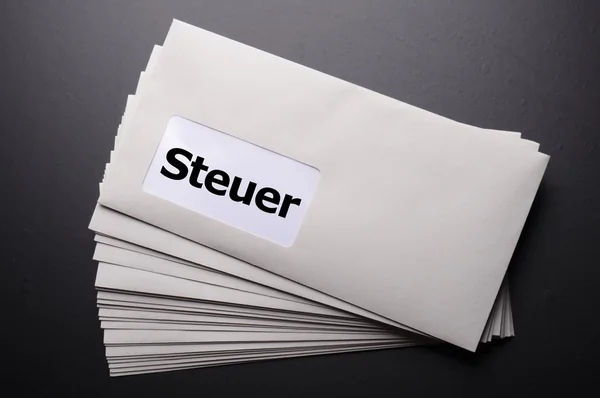 Tax concept with mail letter — Stock Photo, Image