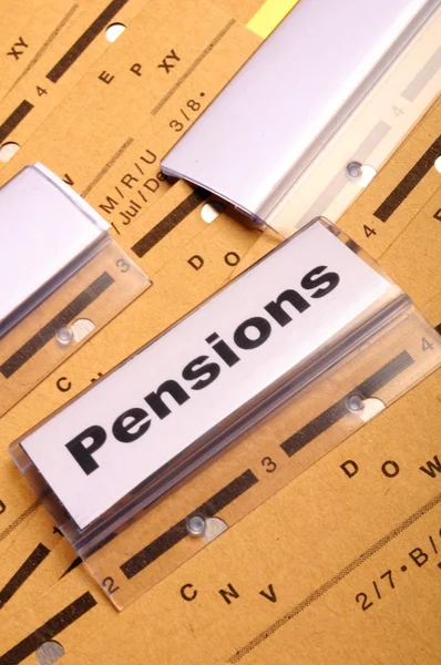 Pensioni — Foto Stock