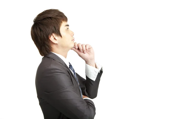 Young businessman with thinking — Stock Photo, Image