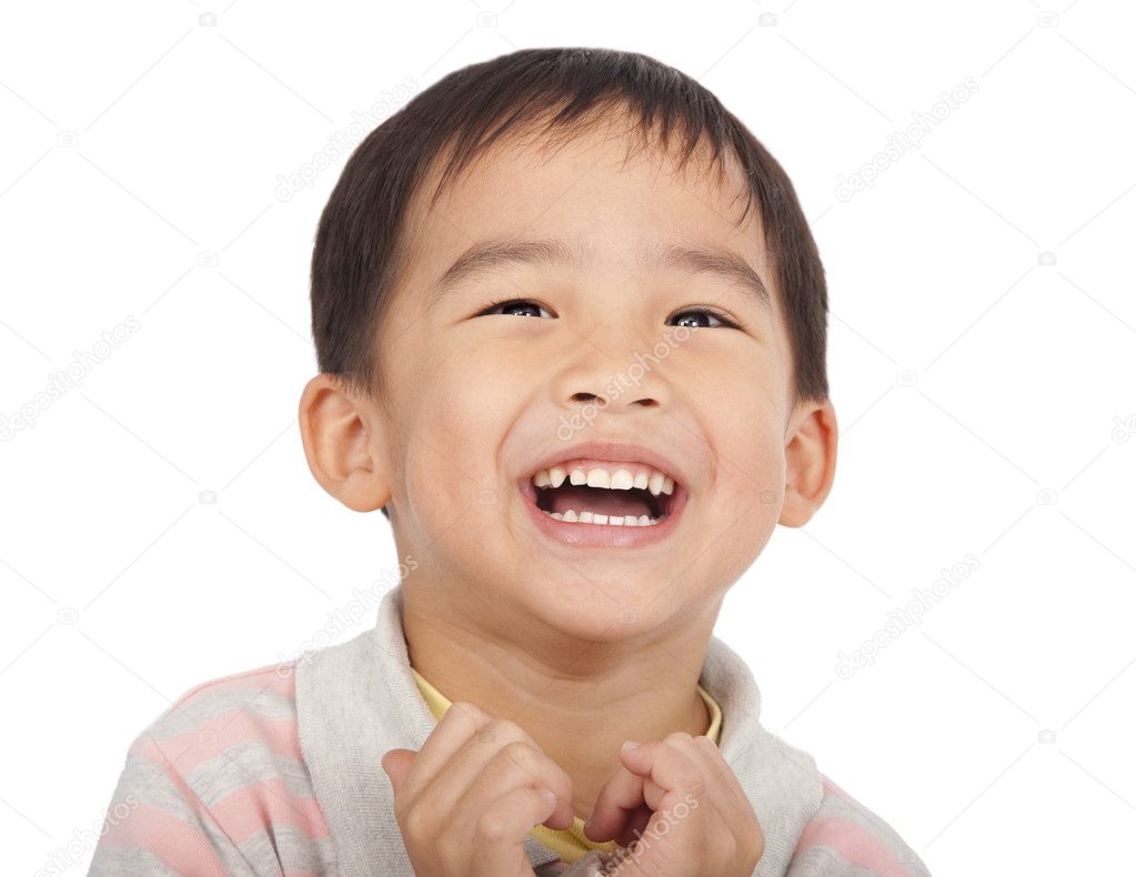 Happy asian kid