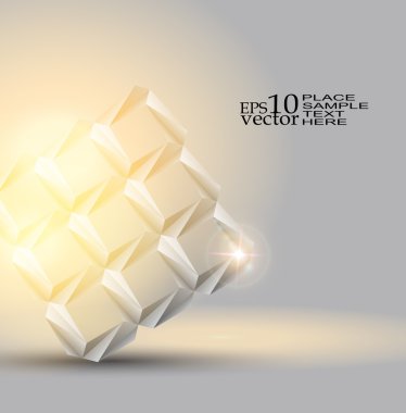 Origami object background clipart