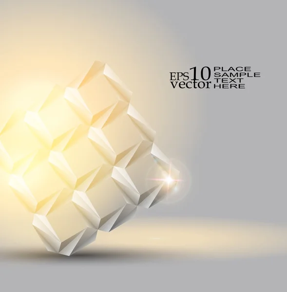 Origami-Objekt Hintergrund — Stockvektor
