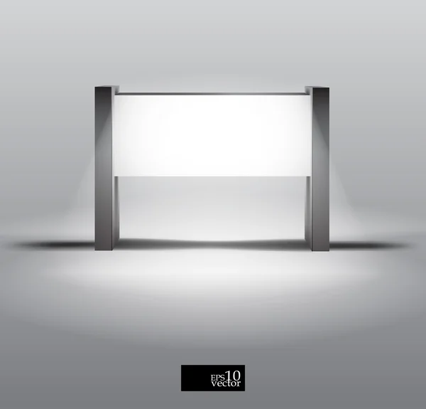 Порожній дисплей світлової коробки — стоковий вектор