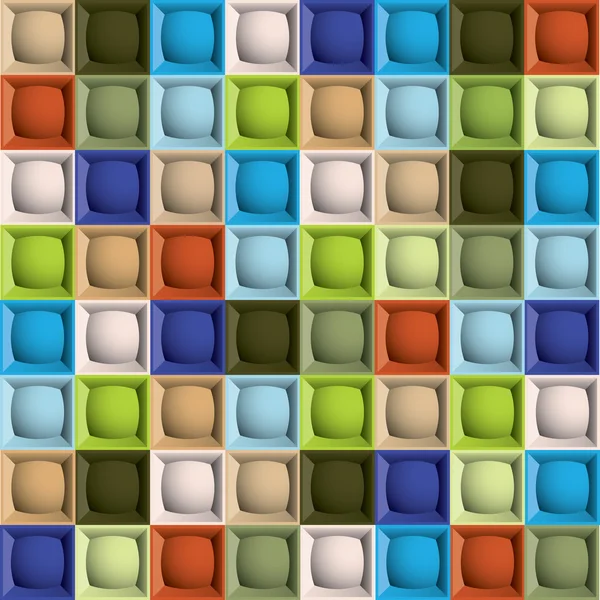 Flerfarvet geometrisk mønster – Stock-vektor