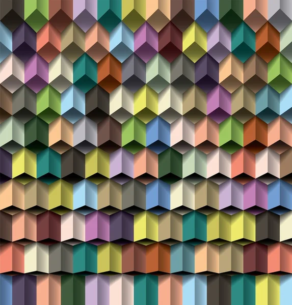 Fond géométrique multicolore — Image vectorielle