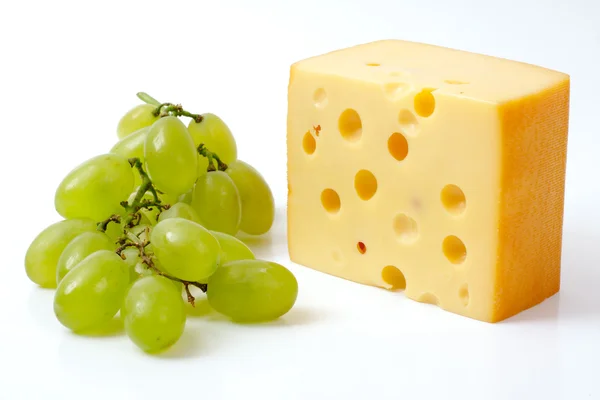 Peynir ve üzüm — Stok fotoğraf