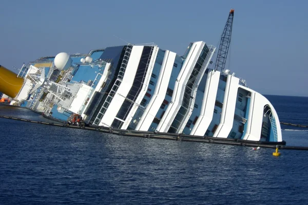 Tempesta nave da crociera concordia — Foto Stock