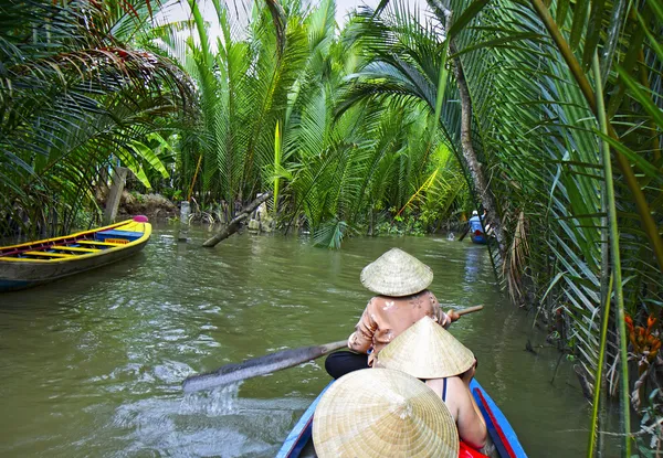 Mekong deltasında canal - Stok İmaj