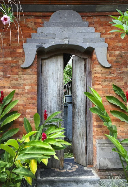 stock image Balinese door