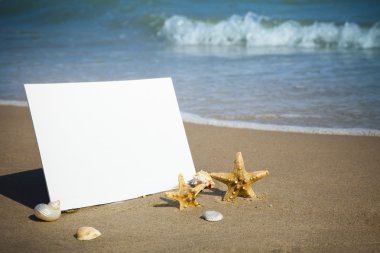 Yaz / boş deniz kağıda Beach