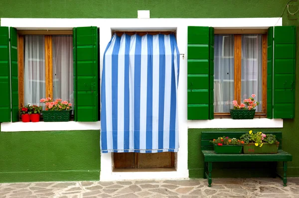 Front door of Home / Old European House / Italy — Stock Photo, Image