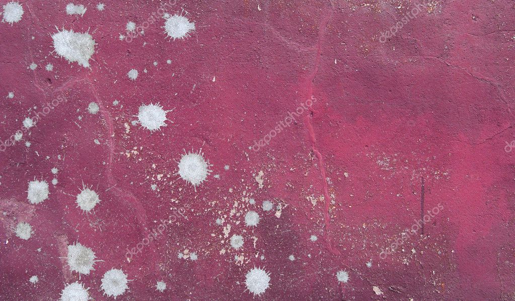 Pink wall paint splatter white splat grunge pattern — Stock Photo