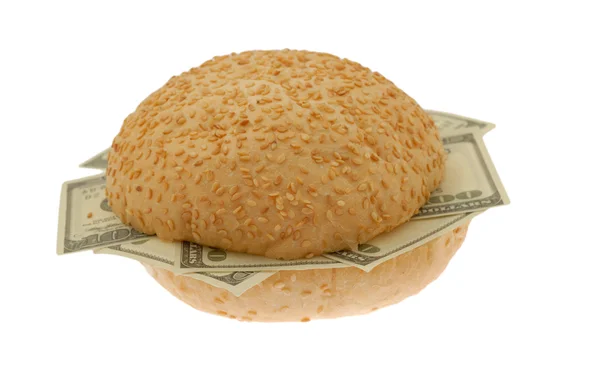 Sanduíche de dólares — Fotografia de Stock