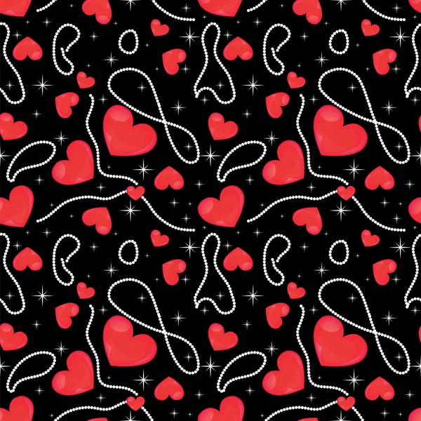 Valentijn naadloze hart patroon — Stockvector