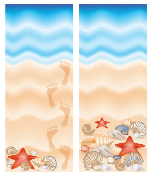 Twee summer banner, vectorillustratie — Stockvector
