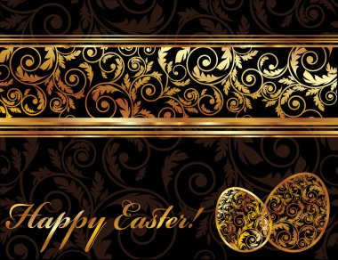 Happy easter banner. vector illustration clipart