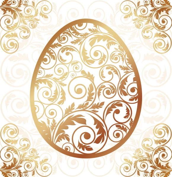 Carte de Pâques, illustration vectorielle — Image vectorielle