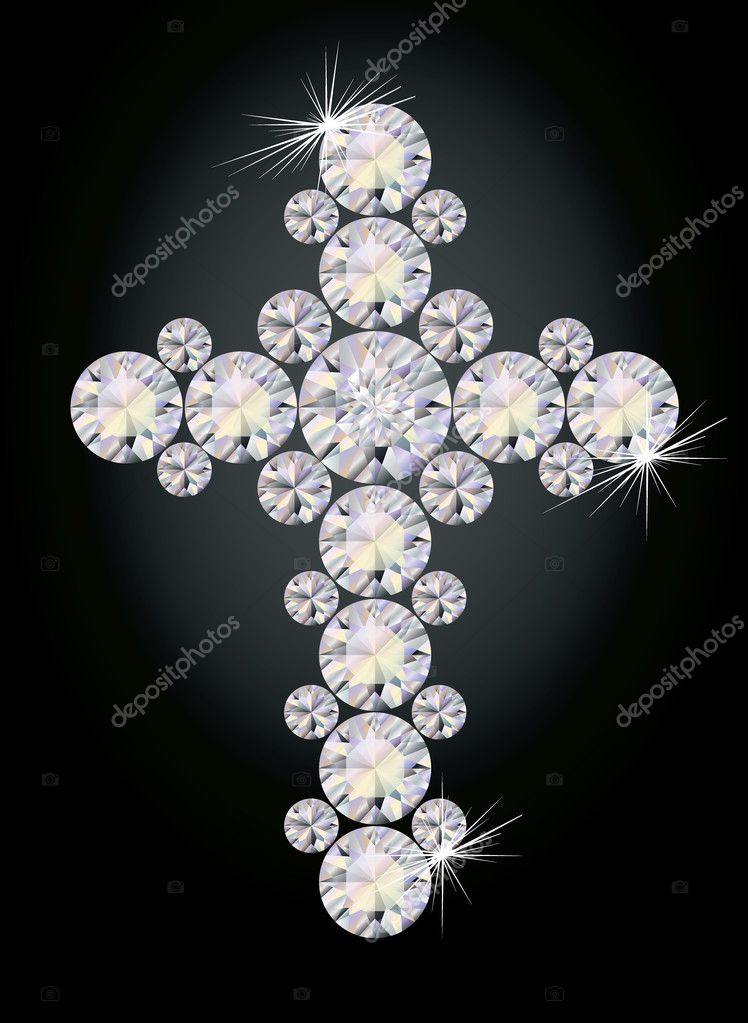 beautiful diamond cross