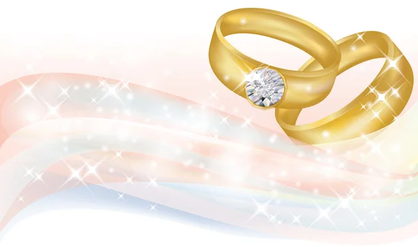 Bandiera di nozze, illustrazione vettoriale — Vettoriale Stock
