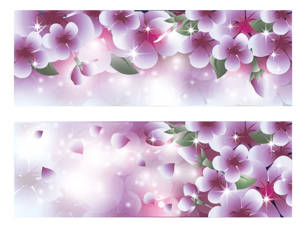 Sakura Hintergrund, Vektorillustration — Stockvektor
