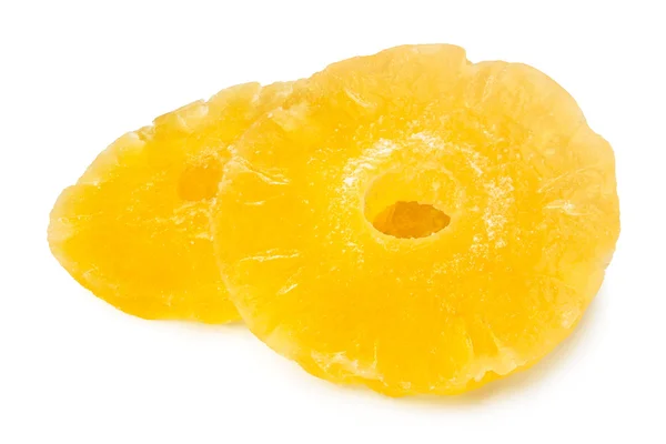 Two dry pineapple slices — Stock Photo, Image