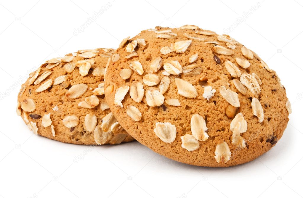 Two oat cookies