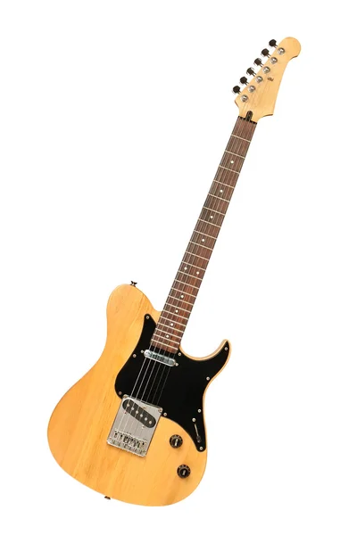 Gele elektrische gitaar — Stockfoto