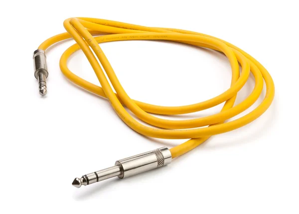 Желтый кабель — стоковое фото