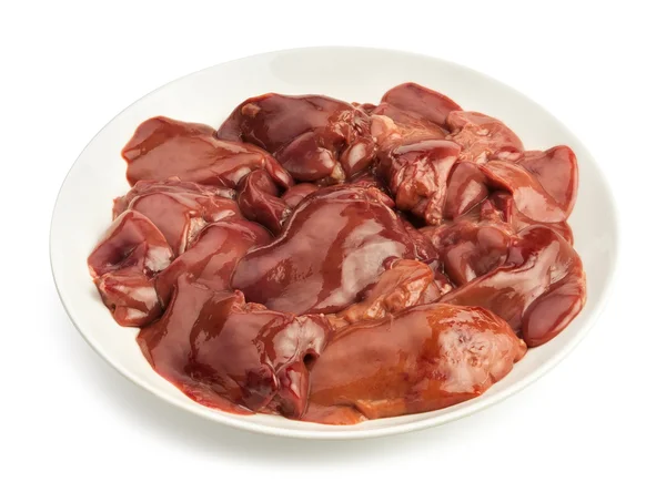 Chicken liver chunks — Stock Photo, Image