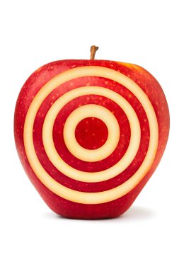 Kırmızı nişan almak elma