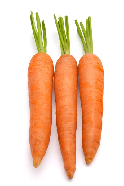 Montón de zanahorias aisladas en blanco —  Fotos de Stock