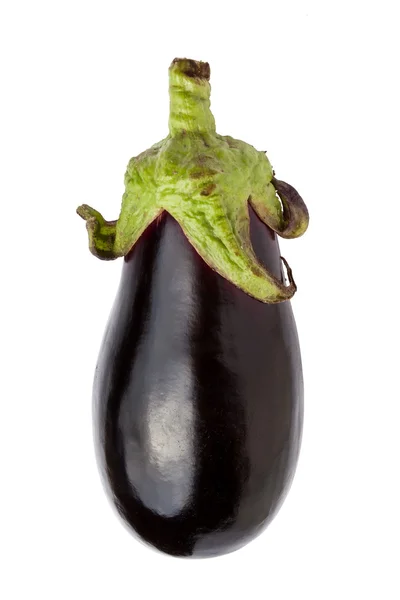 Verse plantaardige aubergine op een wit — Stockfoto