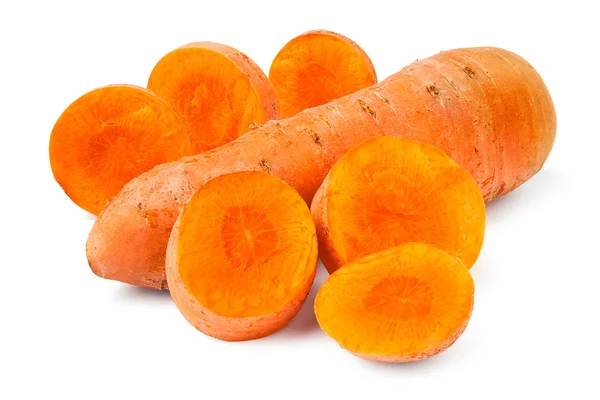 Вирізати морква — стокове фото