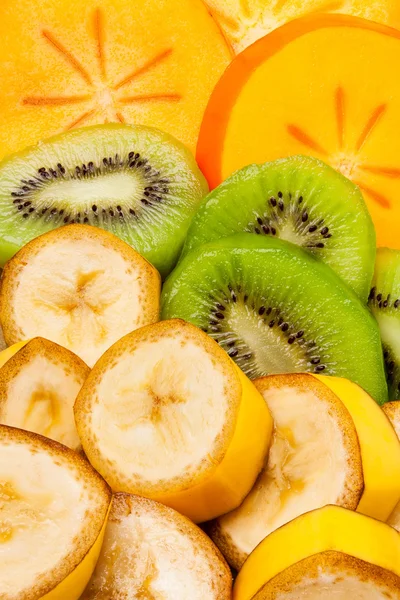 Sliced tropical fruits — Stock Photo, Image