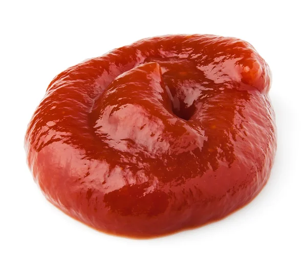 Hochglanz-Ketchup-Tropfen — Stockfoto