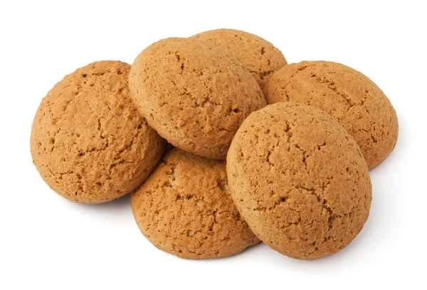 Oat cookies pile — Stock Photo, Image