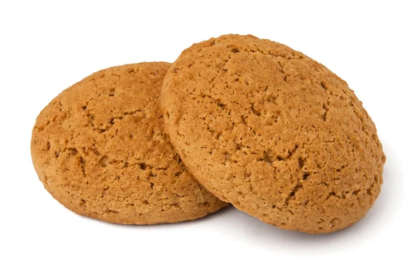 Stock image Two oat cookies