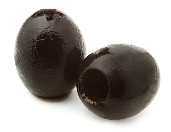 stock image Two black olives