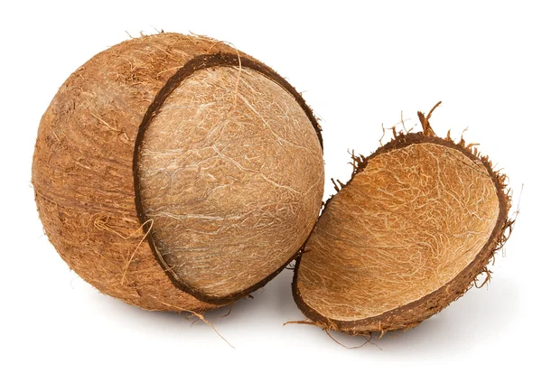 Расколотый кокос — стоковое фото