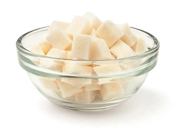 Cubic sugar pile — Stock Photo, Image