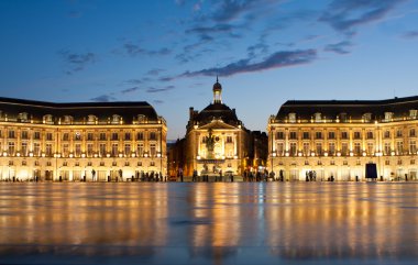 Place de la Bourse in Bordeaux clipart
