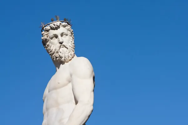 stock image Statue of neptune in florence, italy