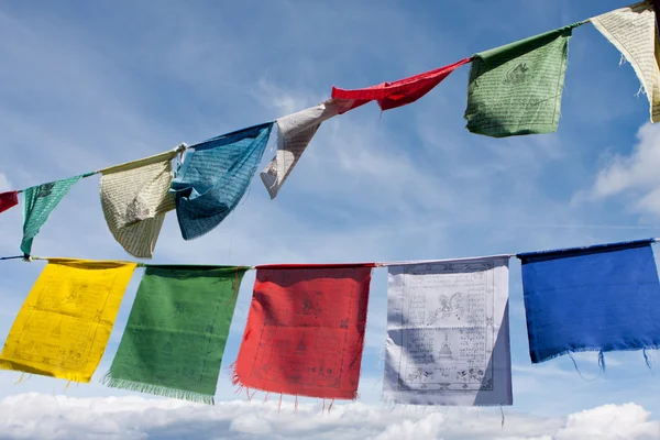 stock image Tibetan buddhist prayer flags