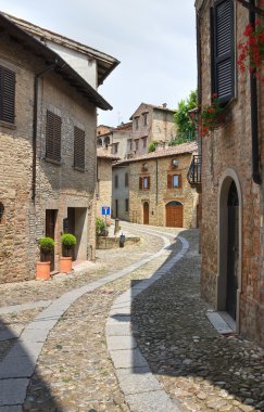 alleyway. castell'arquato. Emilia-Romagna. İtalya.