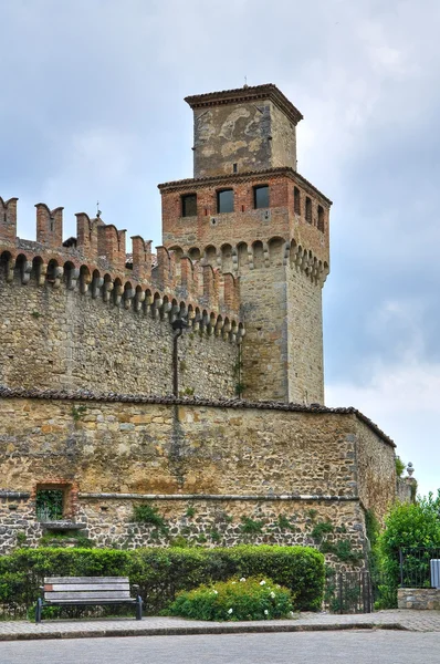 Hrad výraz vigoleno. Emilia-Romagna. Itálie. — Stock fotografie