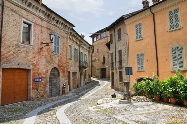 Alleyway. Castell'arquato. Emilia-Romagna. Italy. — Stock Photo, Image