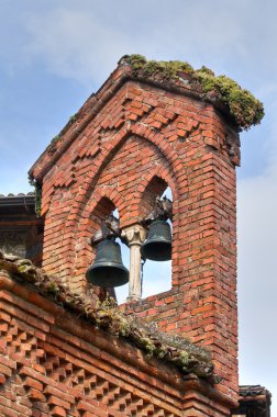 Gotik Kilisesi. grazzano visconti. Emilia-Romagna. İtalya.