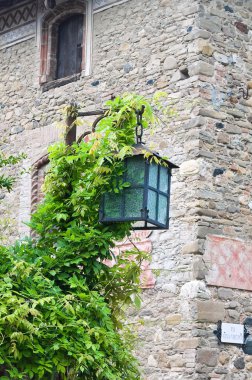 grazzano görünümünü visconti. Emilia-Romagna. İtalya.